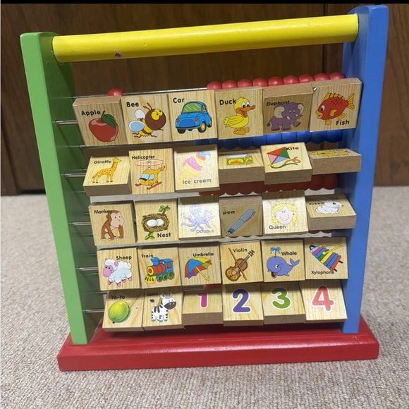 Multicolor Alphabet Learning Abacus - Picture 9 of 12